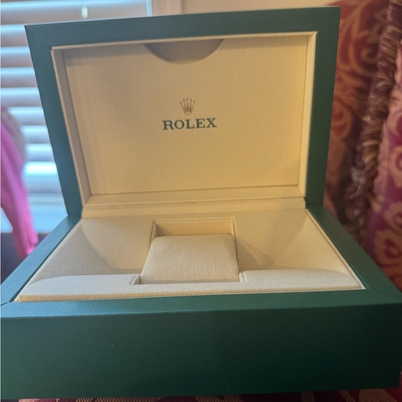 Rolex Green and Gold Watch Box - Picture 3 of 3